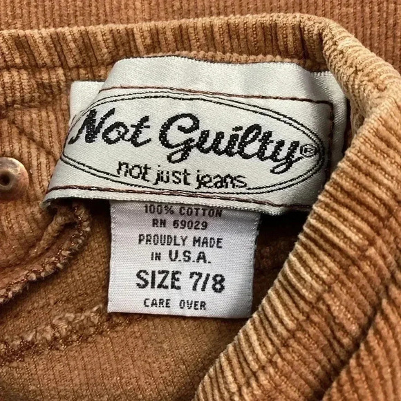 Vintage 70s wide leg back buckle corduroy - Picture 5 of 8